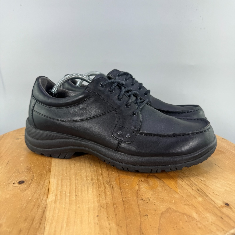 Dansko Wyatt Mens Size 45 EU (11.5-12 US) Shoes Black Leather Slip Resistant